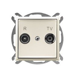 Ospel Gniazdo RTV przelotowe 10dB Ecru Aria - GPA-10UP/m/27