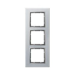Hager polo B.7 Ramka 3x aluminium szkło B.7 GLAS ramka szklana 3- krot.aluminium 10136414 10136414