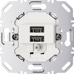 Hager Polo Berker one.platform Mechanizm gniazda USB ładowania 3.0 A 230 V biały mat