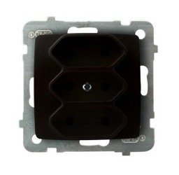 Ospel elektro Gniazdo Potrójne EURO - Karo GP-3S/M/40