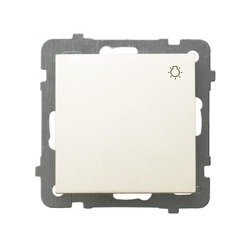 Ospel AS ECRU WYŁĄCZNIK ZWIERNY ŚWIATŁO ŁP-5G/M/27