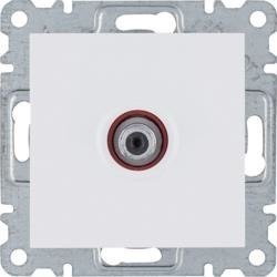 Hager Polo LUMINA2 Gniazdo pojedyncze SAT dla instalacji indywidualnych biały WL3230 WL3230