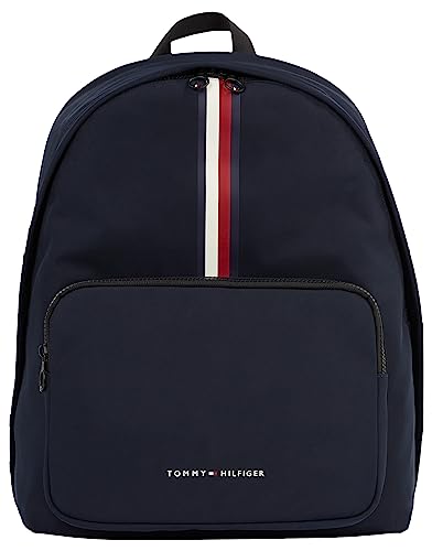 Tommy Hilfiger Męski plecak TH Skyline w paski, niebieski (Space Blue), OS, niebieski (Kosmiczny Błękit), rozmiar uniwersalny