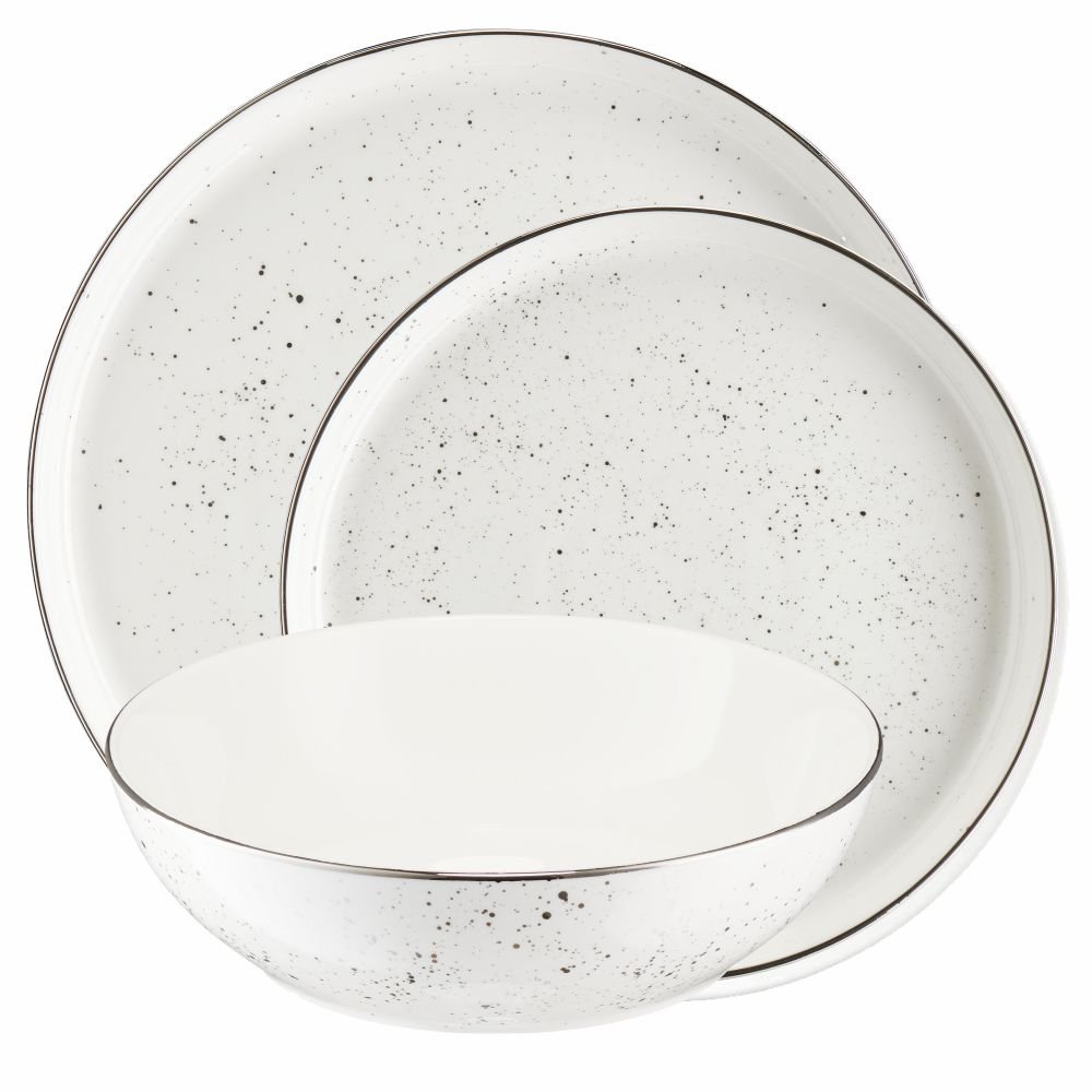 Serwis Obiadowy/Komplet Talerzy Porcelanowy 6 Osób Polvere Villa Italia