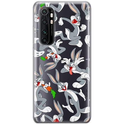 ERT GROUP etui na telefon Xiaomi MI NOTE 10 Lite, case oryginalny i oficjalnie licencjonowany przez Looney Tunes, wzór Bugs 013, optymalnie dopasowane, plecki z TPU częściowo przeźroczyste