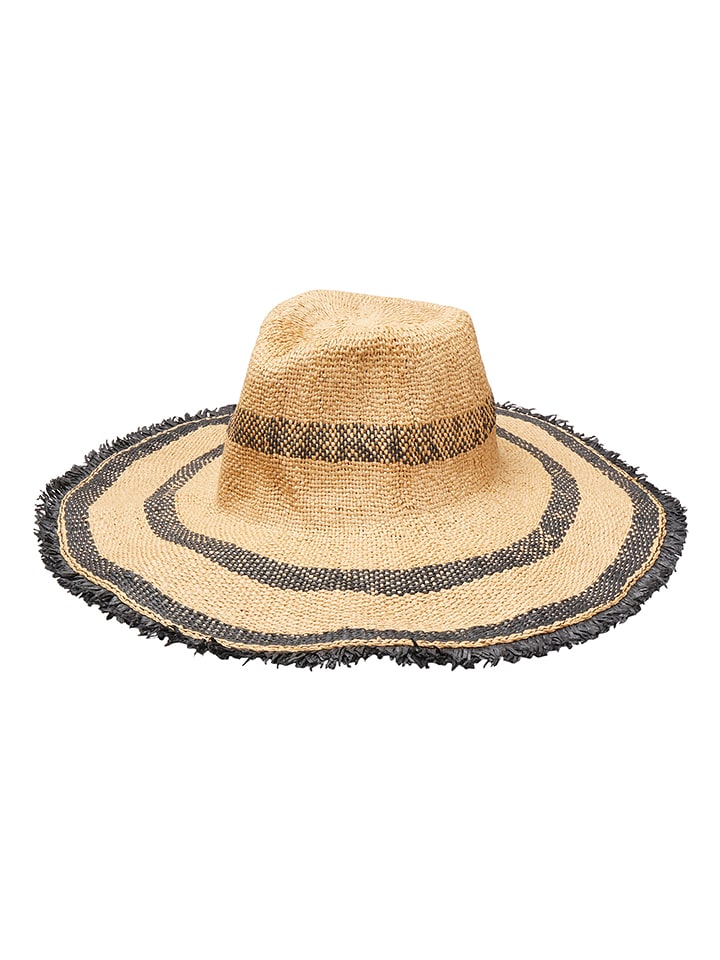 Becksöndergaard Kapelusz w kolorze beżowo-czarnym