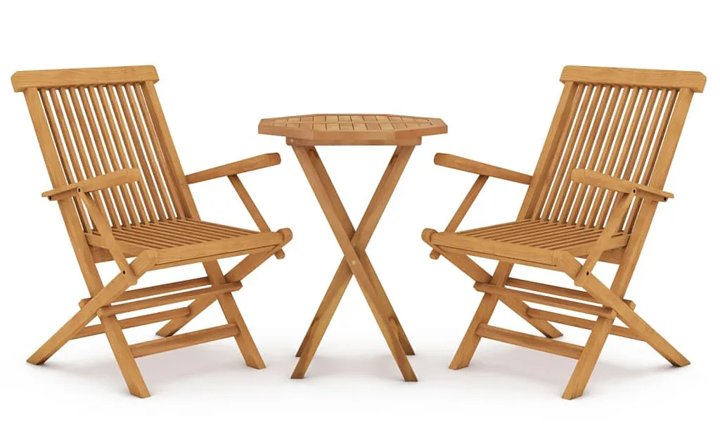 Edinos Drewniany zestaw dwóch krzeseł i stolika do ogrodu - Kylo