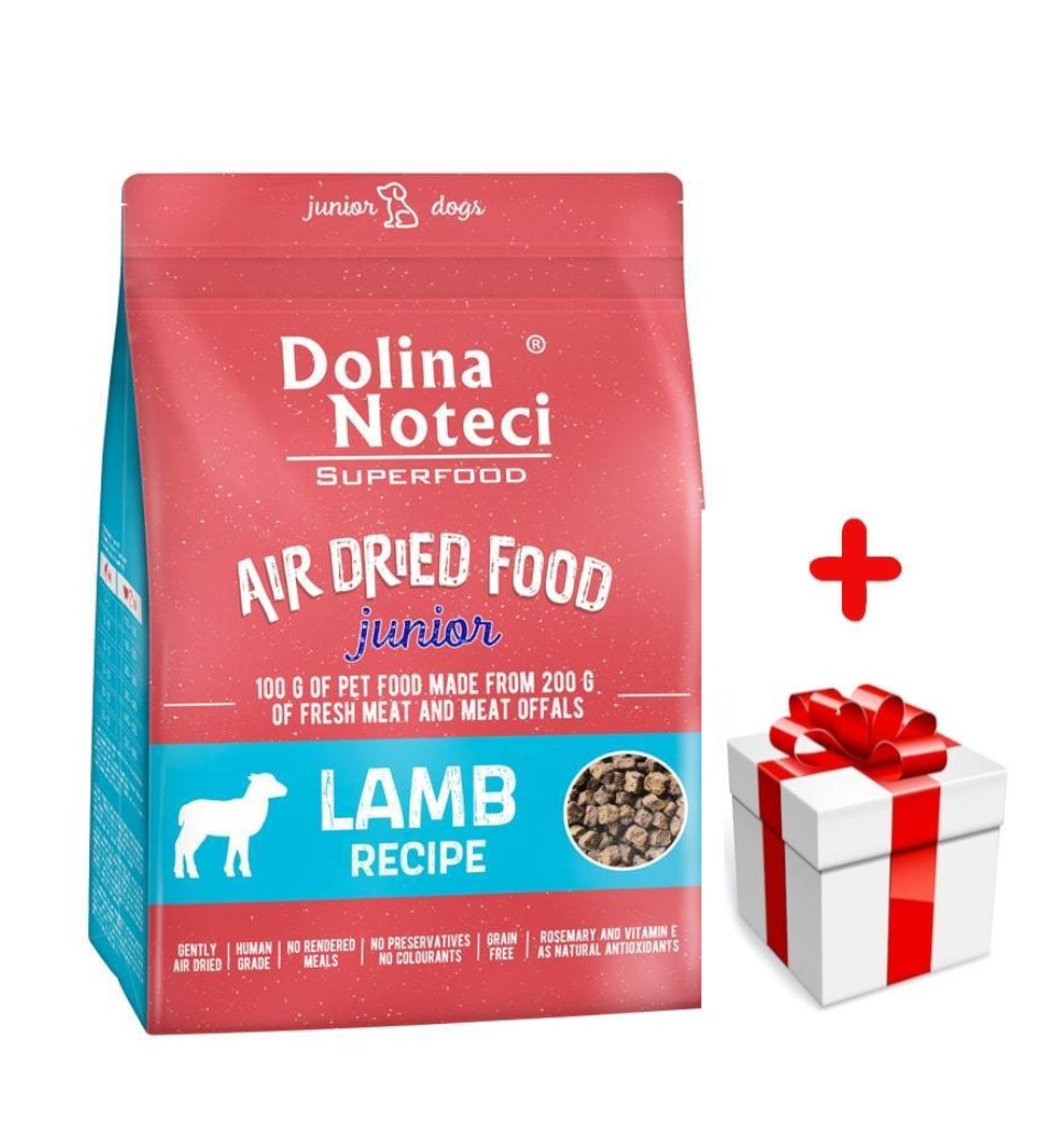 DOLINA NOTECI Superfood Junior Danie z jagnięciną- karma suszona dla psa 5kg + niespodzianka dla psa GRATIS!