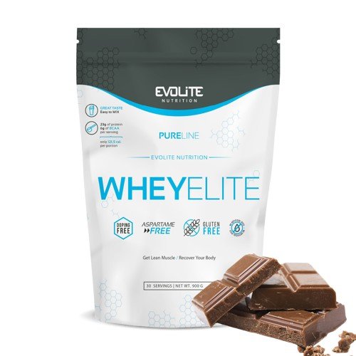 EVOLITE Nutrition Nutrition, Suplement diety, Whey Elite, biała czekolada+malina, 900 g