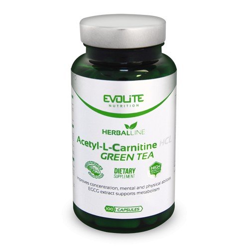 EVOLITE ACETYL L-CARNITINE HCL+ GREEN TEA 100kaps EVO/ALC/HCL/GT/100