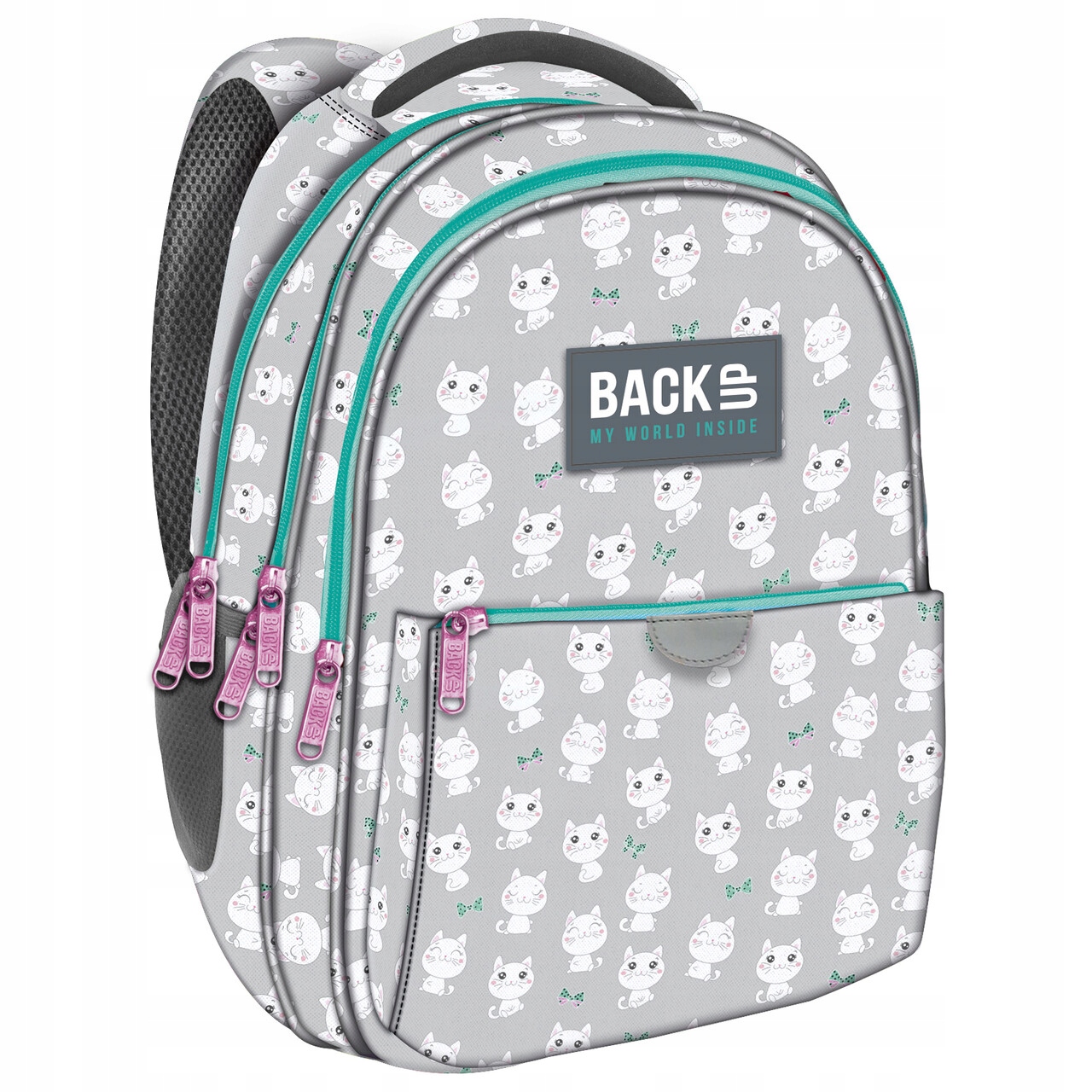 Plecak Szkolny 3KOMORY Słodkie Kotki 24L Backup
