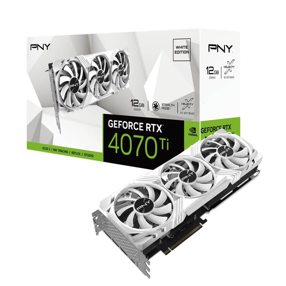 PNY GeForce RTX 4070 Ti 12GB LED Verto biała