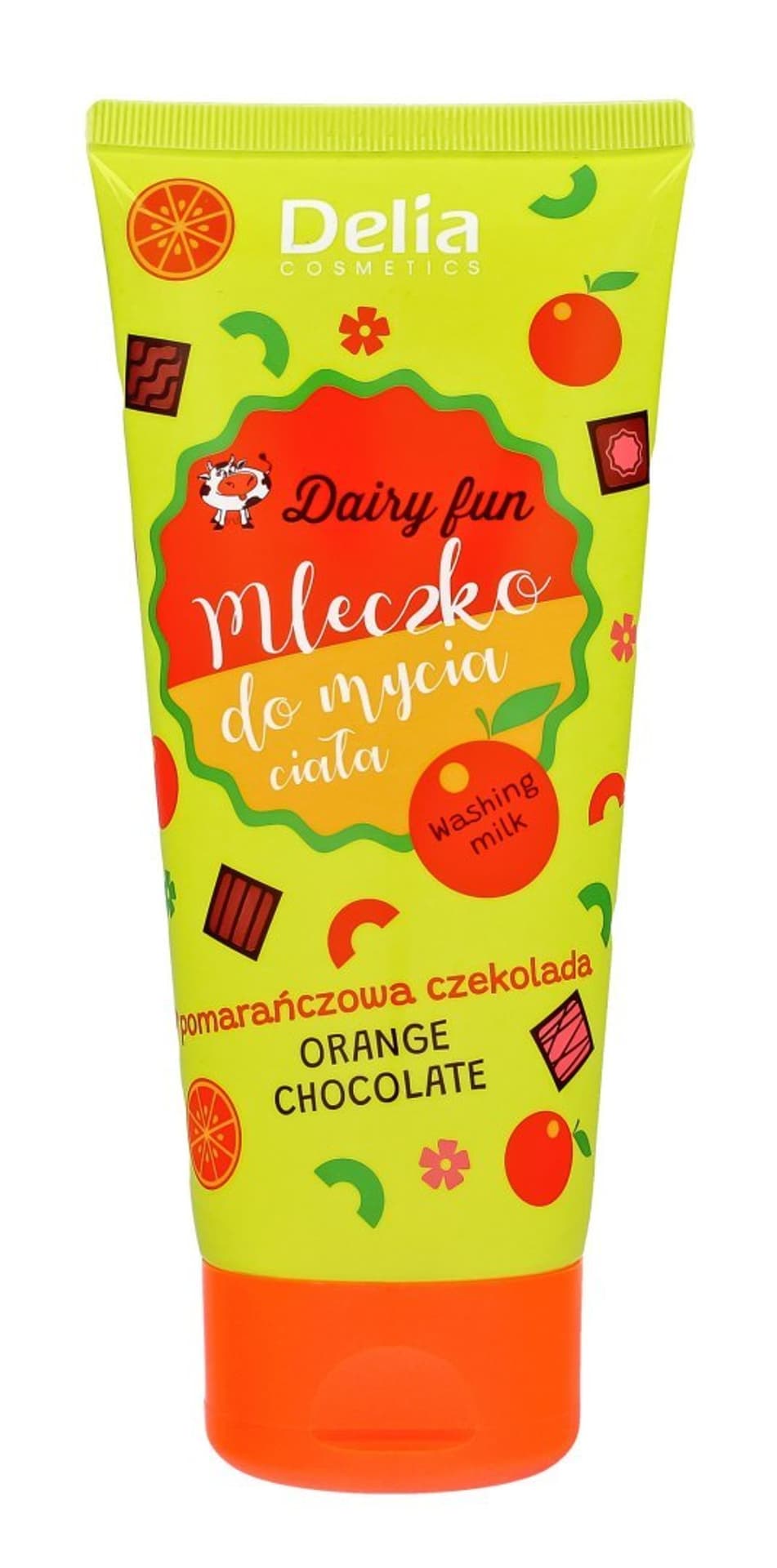 DAIRY FUN Mleczko do mycia ciała - Pomarańcz.czeko