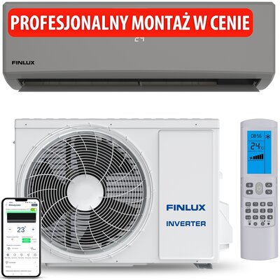 Klimatyzator Split, Pompa ciepła powietrze - powietrze FINLUX FN-AC1S12GR z usługą montażu