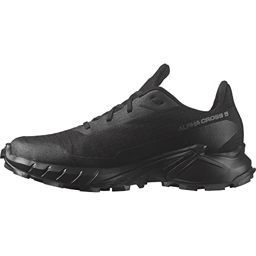 Salomon Damskie buty trekkingowe Alphacross 5 Gore-tex, Black Ebony, 43 1/3 EU