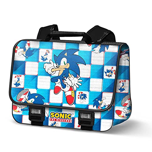 Sega-Sonic Blue Lay-Cartable Plecak 2.0, niebieski, NIEBIESKI, Jeden rozmiar, Plecak Cartable 2.0 Niebieski Lay