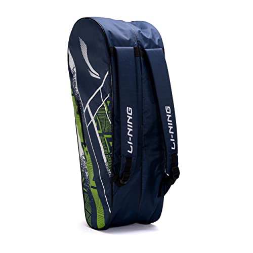Li-Ning Raider Max poliestrowa torba do badmintona z podwójnym zamkiem błyskawicznym (niebieski)