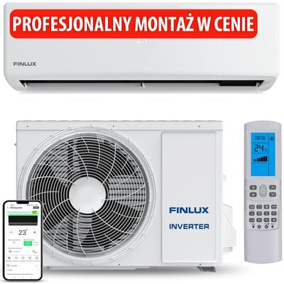 Klimatyzator Split, Pompa ciepła powietrze - powietrze FINLUX FN-AC1S09WH z usługą montażu | Bezpłatny transport