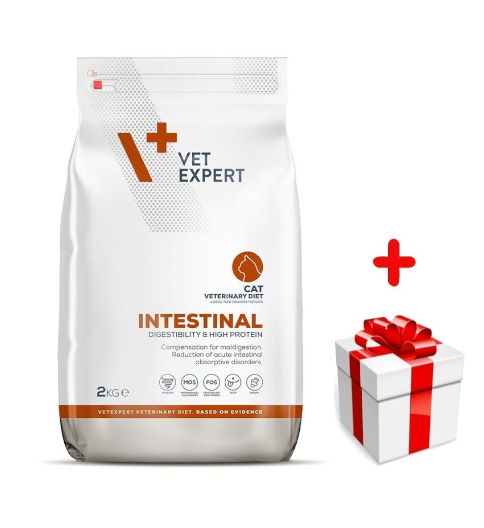 4T Veterinary Diet Cat Intenstinal 2kg  + niespodzianka dla kota GRATIS!