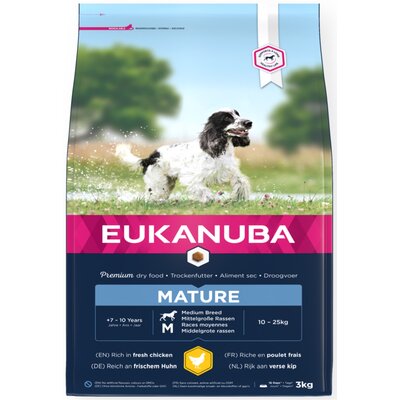 Eukanuba Mature&Senior 7+ Medium Breed Chicken 3 kg