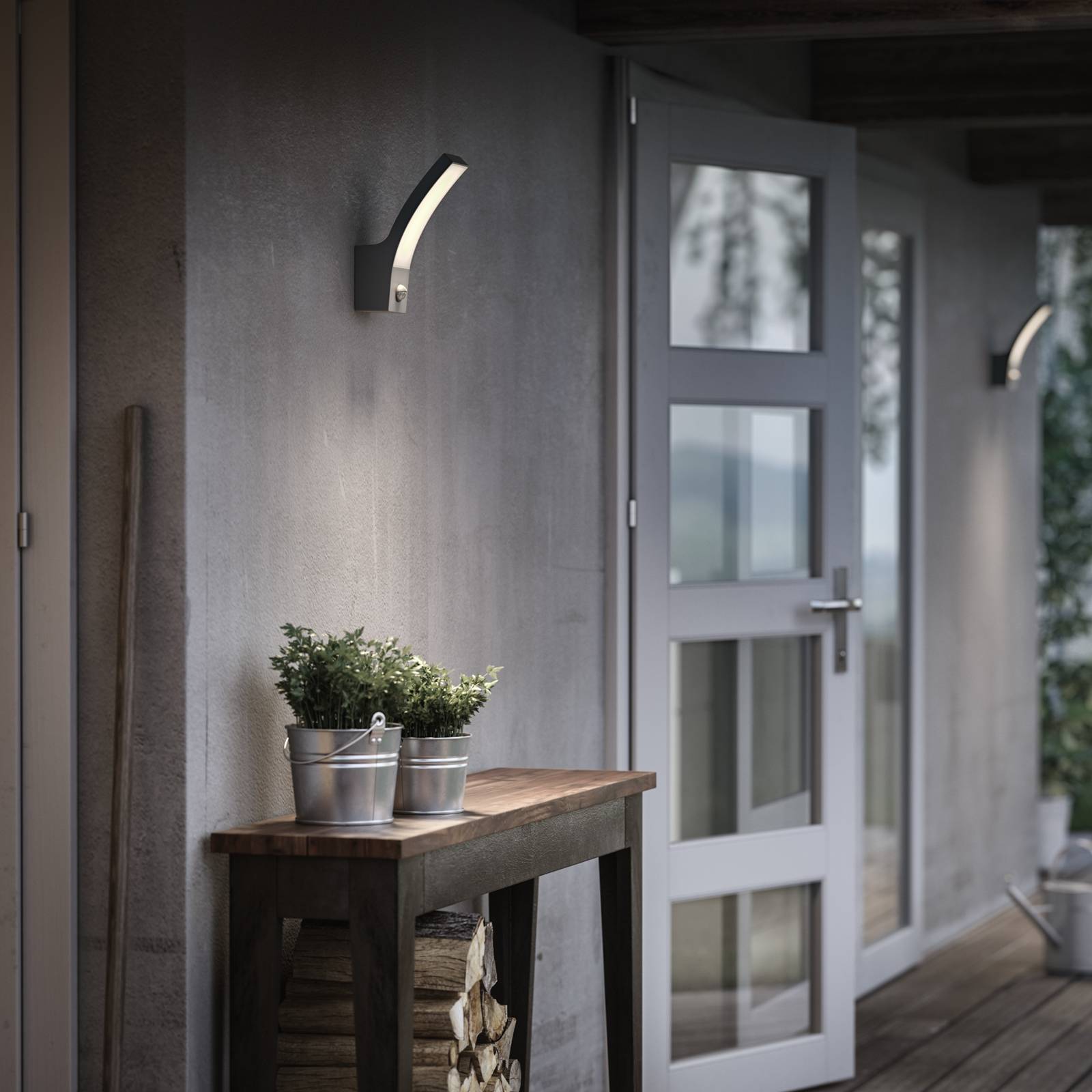 Philips Splay lampą LED antracyt czujnik 4 000 K