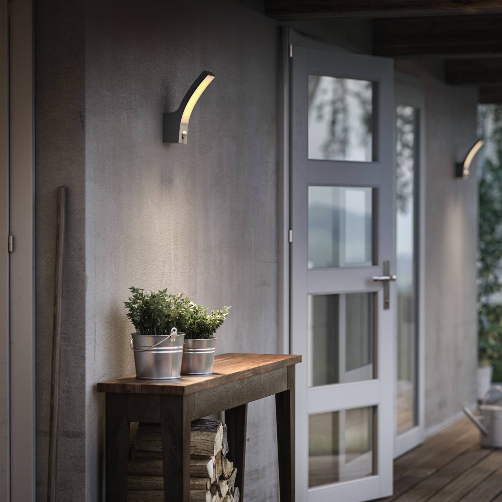Philips Splay lampą LED antracyt czujnik 2 700 K