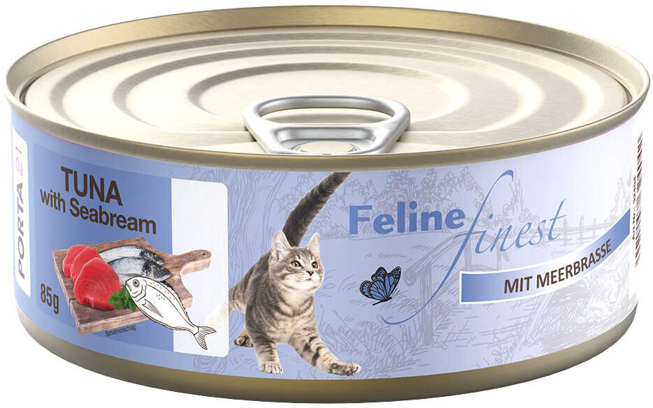 Feline Finest, 85 g - Tuńczyk z leszczem morskim
