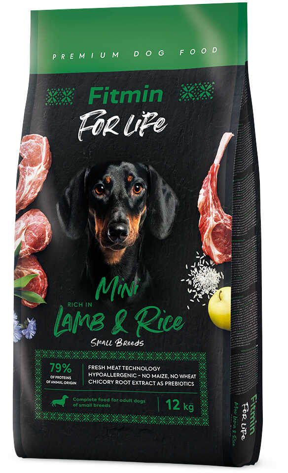 Fitmin Dog For Life Mini, jagnięcina i ryż - 12 kg Dostawa GRATIS!