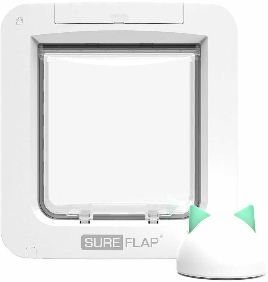 SureFlap Microchip Connect, drzwiczki dla kota - Zestaw (Drzwiczki i Hub) Dostawa GRATIS!