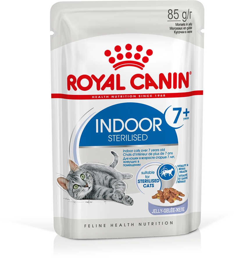 Royal Canin Indoor Sterilised 7+ w galarecie - 24 x 85 g