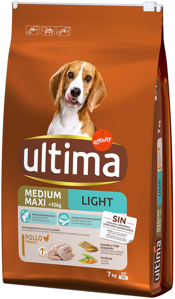 Ultima Medium / Maxi Light Adult, kurczak - 2 x 7 kg Dostawa GRATIS!