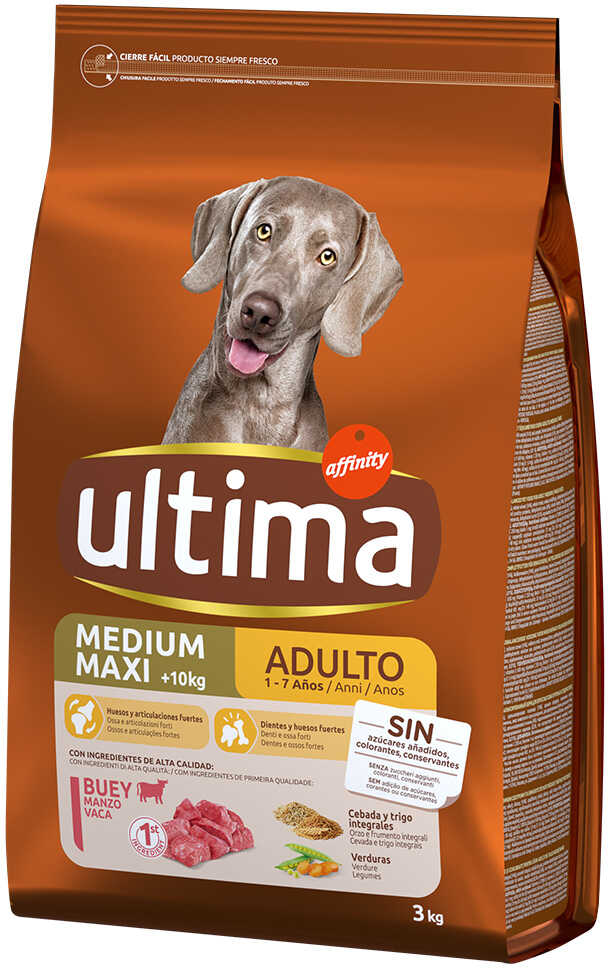 Ultima Medium / Maxi Adult, wołowina - 3 kg