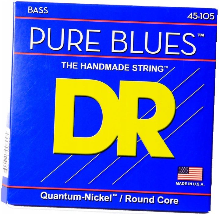 Struny do gitary basowej DR Pure Blues 45 - 105