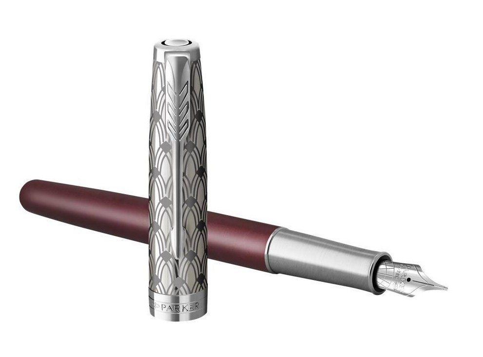 Parker Pióro wieczne F) SONNET PREMUM METAL & RED GT 18karatów 2119650 2119650