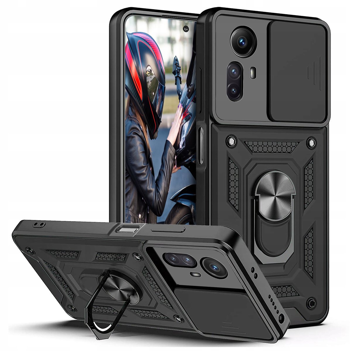 Etui do Xiaomi Redmi Note 12S PANCERNE SLIDE SZKŁO