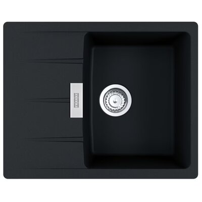 Franke Centro CNG 611-62 GSC Zlewozmywak granitowy jednokomorowy 62x50 cm onyx 114.0687.316