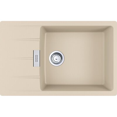Franke Centro CNG 611-78 XL GSC Zlewozmywak granitowy jednokomorowy 78x50 cm beżowy 114.0687.324