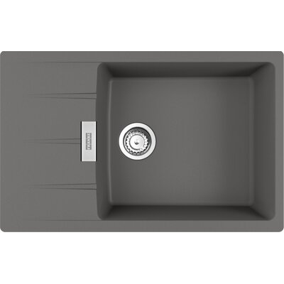 Franke Centro CNG 611-78 XL GSC Zlewozmywak granitowy jednokomorowy 78x50 cm kamienny szary 114.0687.325