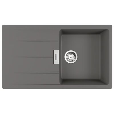 Franke Centro CNG 611-86 GSC Zlewozmywak granitowy jednokomorowy 86x50 cm kamienny szary 114.0687.329