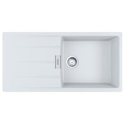 Franke Centro CNG 611-100 XL GSC Zlewozmywak granitowy jednokomorowy 100x50 cm biały polarny 114.0687.331