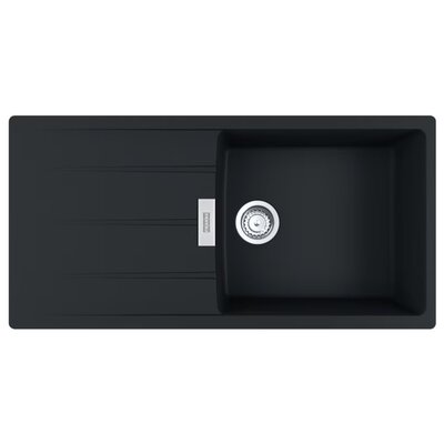 Franke Centro CNG 611-100 XL GSC Zlewozmywak granitowy jednokomorowy 100x50 cm czarny mat 114.0687.332