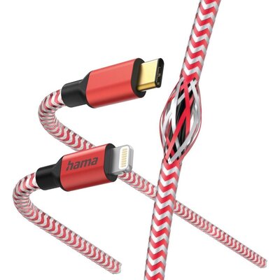 Hama Reflected Lightning - USB-C 1,5m (czerwony)