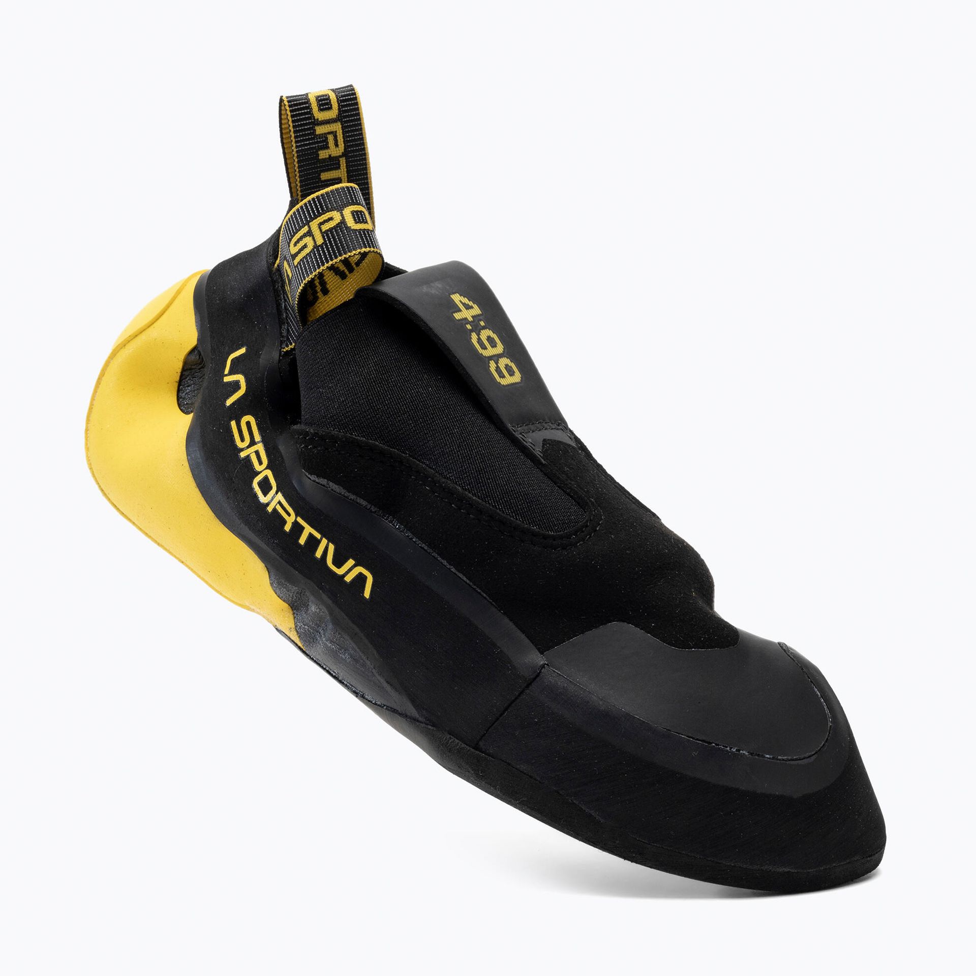 La Sportiva Cobra 4:99 Buty wspinaczkowe Mężczyźni, black/yellow EU 44 2021 Buty wspinaczkowe wsuwane 20Y999100-44