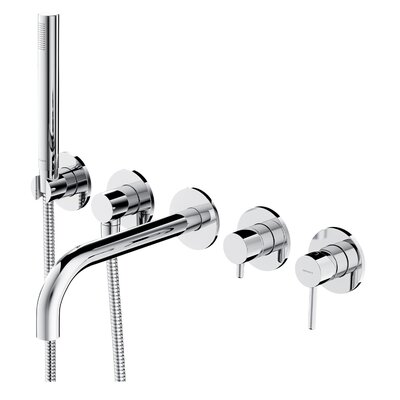 Omnires Y bateria wannowa 5-otworowa podtynkowa Y1237/1CR Chrom Y1237/1CR