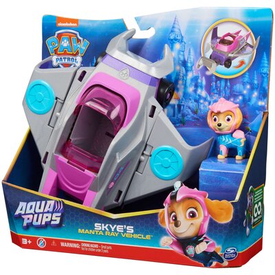 PAW PATROL / Psi Patrol zestaw Aqua Pups Pojazd diabeł morski z figurką Skye 6066141 Spin Master