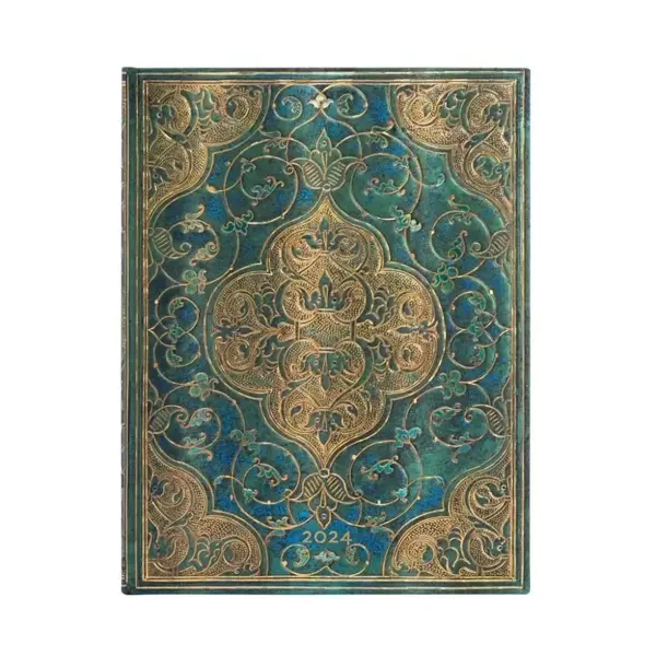 Kalendar tygodniowy ultra 2024 Turquoise Chronicle - Paperblanks