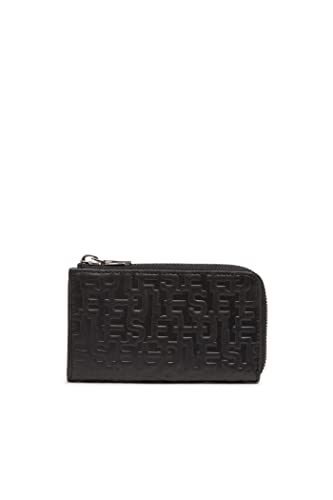 Diesel PC Monogram Key Pouch Wallet, Akcesoria podróżne-Portfel dla mężczyzn Black Ink, jeden rozmiar, Czarny Ink, Talla única