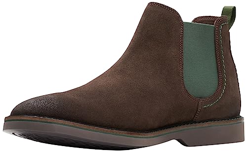 Clarks Męskie botki Atticus Lt Top, Brown Suede, 46 EU