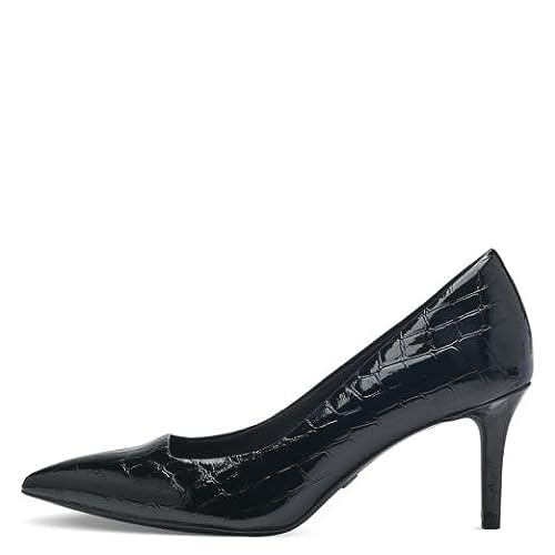 Tamaris Damskie czółenka 1-1-22424-41, Black Croco, 40 EU, Czarny, krokodyl, 40 EU