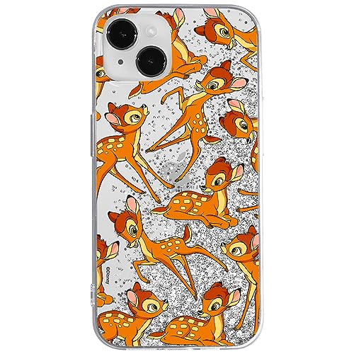 ERT GROUP etui na telefon Apple Iphone 14 PLUS, case oryginalny i oficjalnie licencjonowany przez Disney, wzór Bambi 017, optymalnie dopasowane, z efektem płynnego brokatu